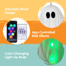 JOYIN 47 Inch Glowing Halloween Hanging Ghost with RGB Lights & Remote