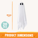 JOYIN 2 Pack 20 Inch Animated Halloween Hanging Ghost with LED Lights