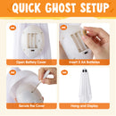 JOYIN 2 Pack 20 Inch Animated Halloween Hanging Ghost with LED Lights
