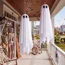 JOYIN 2 Pack 20 Inch Animated Halloween Hanging Ghost with LED Lights