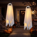 JOYIN 2 Pack 20 Inch Animated Halloween Hanging Ghost with LED Lights