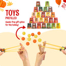 JOYIN Thanksgiving Stacking Cups Game - 24 Cups & 10 Foam Balls