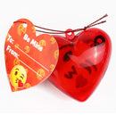 18Pcs Keychains Prefilled Hearts with Valentines Day Cards for Kids-Classroom Exchange Gifts