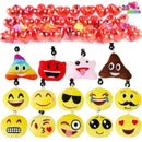 18Pcs Keychains Prefilled Hearts with Valentines Day Cards for Kids-Classroom Exchange Gifts