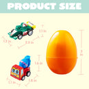 18Pcs Pull Back Cars Prefilled Easter Eggs 3in