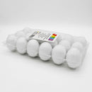 18 Pcs White Wooden Easter Eggs for DIY Decor & Craft Activities