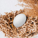 18 Pcs White Wooden Easter Eggs for DIY Decor & Craft Activities
