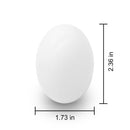 18 Pcs White Wooden Easter Eggs for DIY Decor & Craft Activities