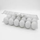 18 Pcs White Wooden Easter Eggs for DIY Decor & Craft Activities