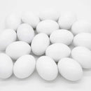 18 Pcs White Wooden Easter Eggs for DIY Decor & Craft Activities