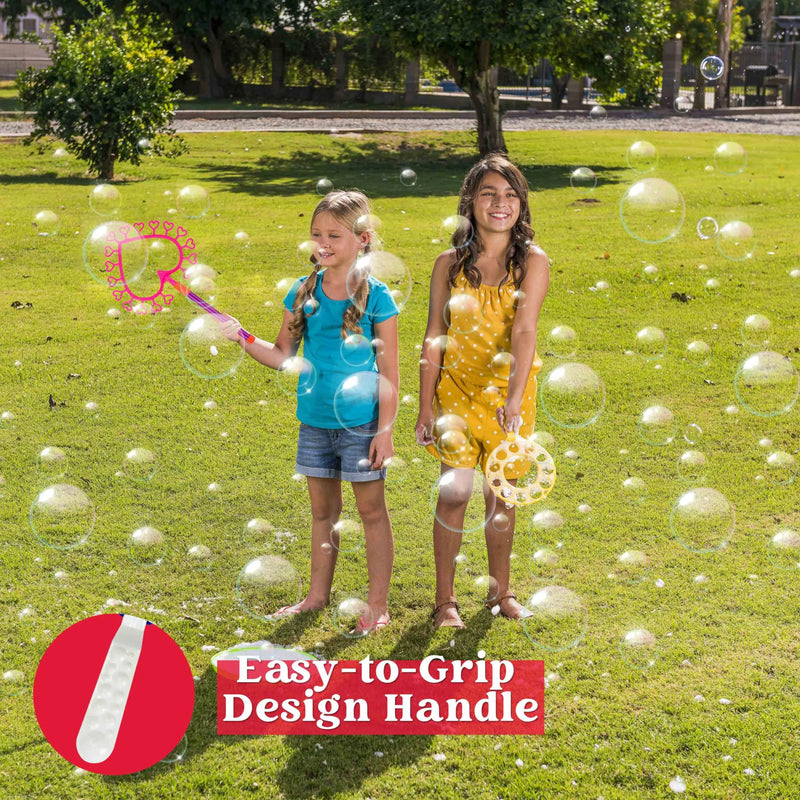 18in Giant Bubble Maker with Tray Bulk, Large Bubble Wands for Kids Adults Gifts