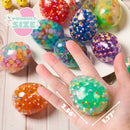 18pcs Multicolor Easter Eggs Stress Ball, Easter Balls Filled
