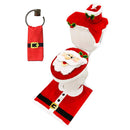 5 Pcs Christmas Theme Bathroom Decoration Set