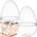 10" Transparent Jumbo Easter Eggs, 8 PCS