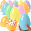 12Pcs Large Pastel Easter Eggs, 6 Inches Jumbo Plastic Eggs Fillable