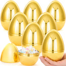 6 Pcs Jumbo Gold Easter Eggs