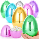 6 Pcs Large Metallic Easter Eggs, 6 Inches Colorful Jumbo Plastic Eggs