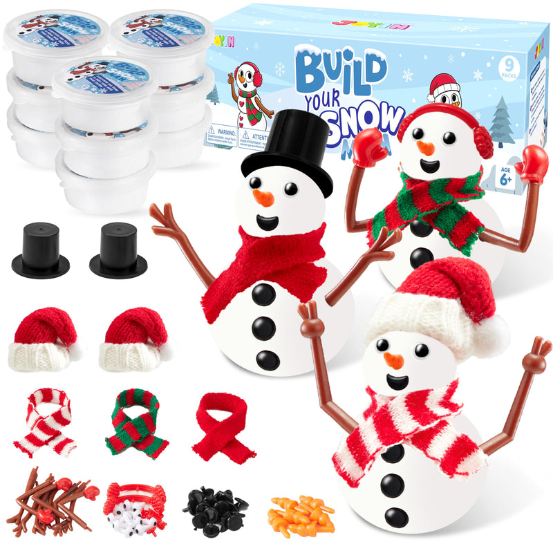 3 Pack DIY Christmas Build a Snowman Craft Kit