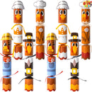 8 Pack Turkey Thanksgiving No Snap Party Favor