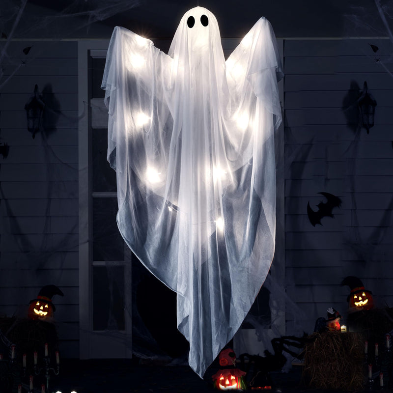47” Halloween Hanging Light up Ghost