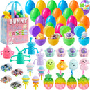 25pcs Prefilled Easter Eggs with Assorted Toys Plus Stickers
