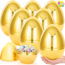6Pcs 10'' Gold Jumbo Easter Eggs