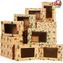 12 PCS Foiled Christmas Cookie Boxes for Gift Giving