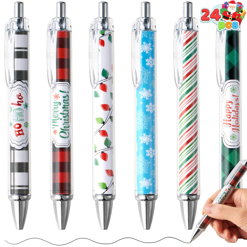 24 PCS Christmas Ballpoint Pens Bulk