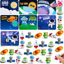 30 PCS Valentines Cards with Space Theme Erasers for Party Favor Gifts