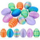 12 PCS 3D Printed Dragon Easter Empty Eggs