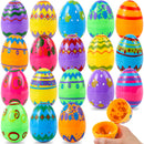 18PCS 3.15" Printed Easter Eggs