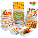 24Pcs Thanksgiving Leftover Containers with Lids