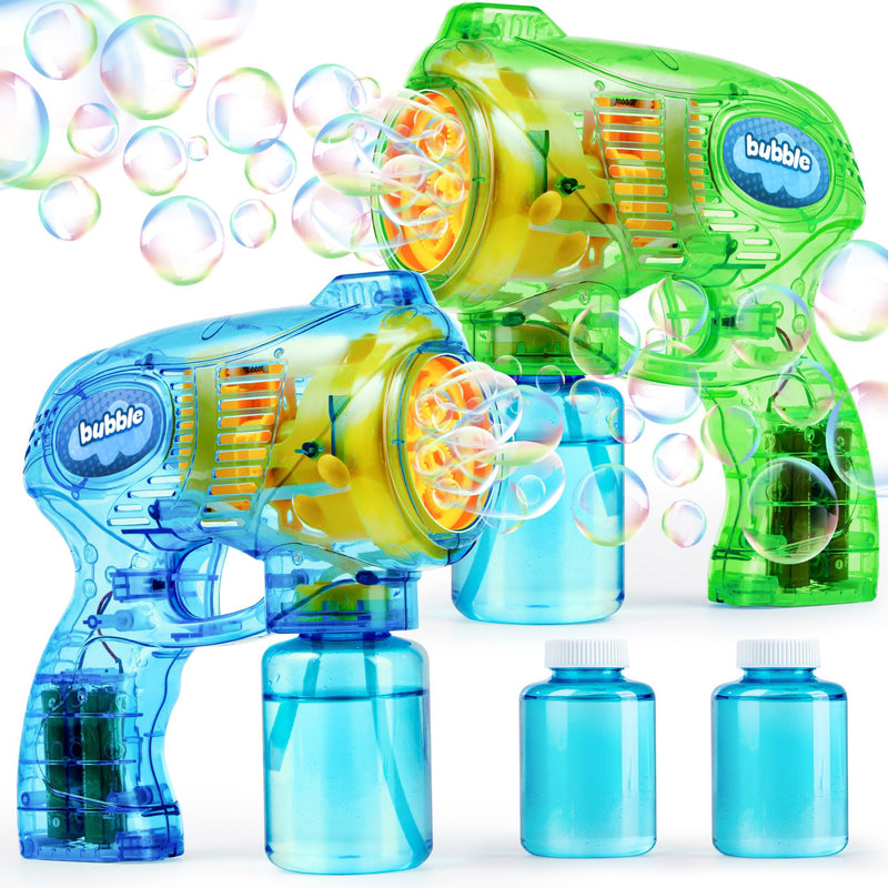 2 pieces Bubble Guns Green Blue