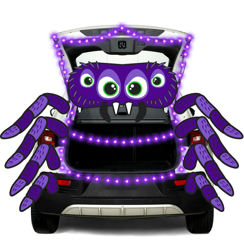Halloween Trunk or Treat Car Decorations Kit Spider Theme