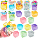 28 Pcs Valentine’s Day Cards with Ice Cube Shaped Malt Sugar Squeeze Balls