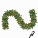9Ft Christmas Garland Prelit with 50 Count Light