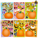 72 Pcs Halloween Pumpkin Stickers for Kids, Halloween Party Favor