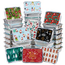 36 Pieces Christmas Foil Containers with Lid