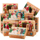 24 PCS Christmas Cookie Gift Baking Box with Window Auto-Popup