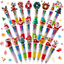 24 PCS Christmas Multicolor Pens Bulk For Kids
