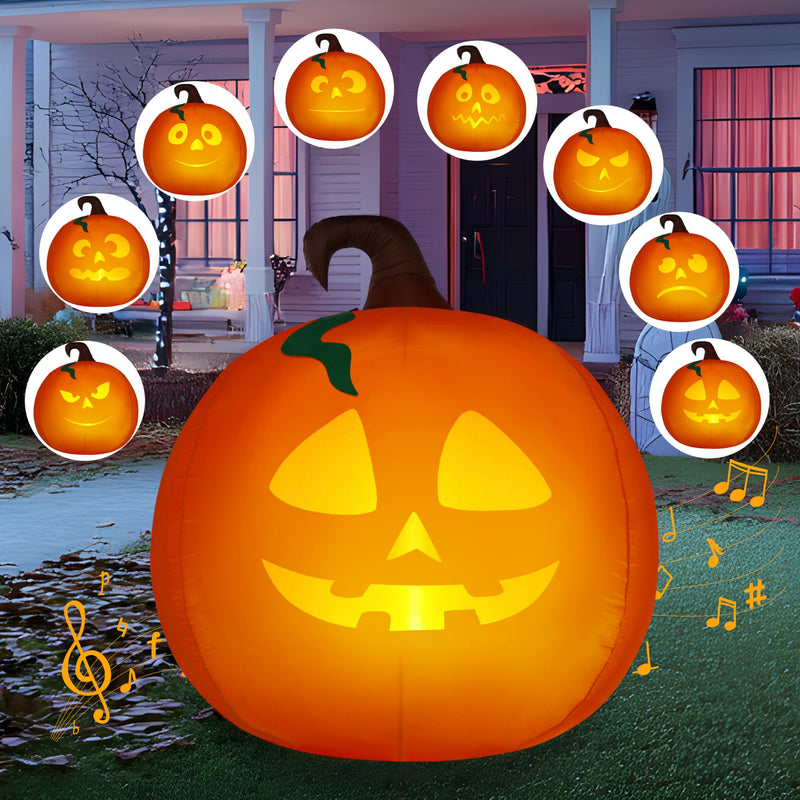 5Ft Halloween Inflatable Pumpkin Outdoor Decoration
