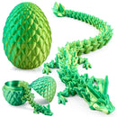 3D Printed Dragon Eggs with 12" Laser Green Dragon Inside
