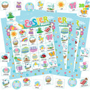 28 Players Easter Bingo Card (5x5) with Blue Color for Kids