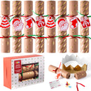 8Pcs Kraft Style Christmas Cracker Set