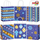 24 PCS Christmas Kraft Gift Bags