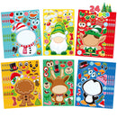 24 Pcs Christmas Make-a-face Stickers