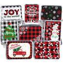 24 Pieces Christmas Foil Containers with Lids
