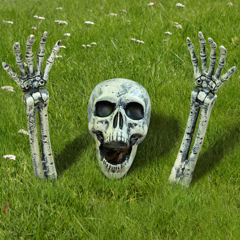 3 Pcs Halloween Skeleton Decorations Outdoor