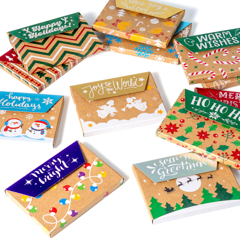 12PCS Gift Card Boxes Holder for Christmas