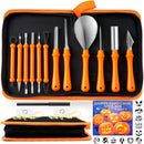 12 Pcs Halloween Pumpkin Carving Kit, Professional Carving Set with Handbag